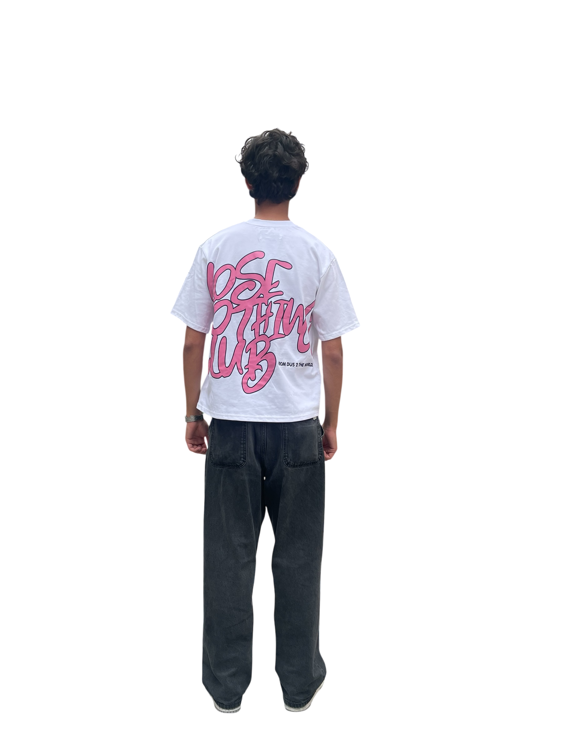 LNC OUTTA BOUNDS TEE WHITE PINK