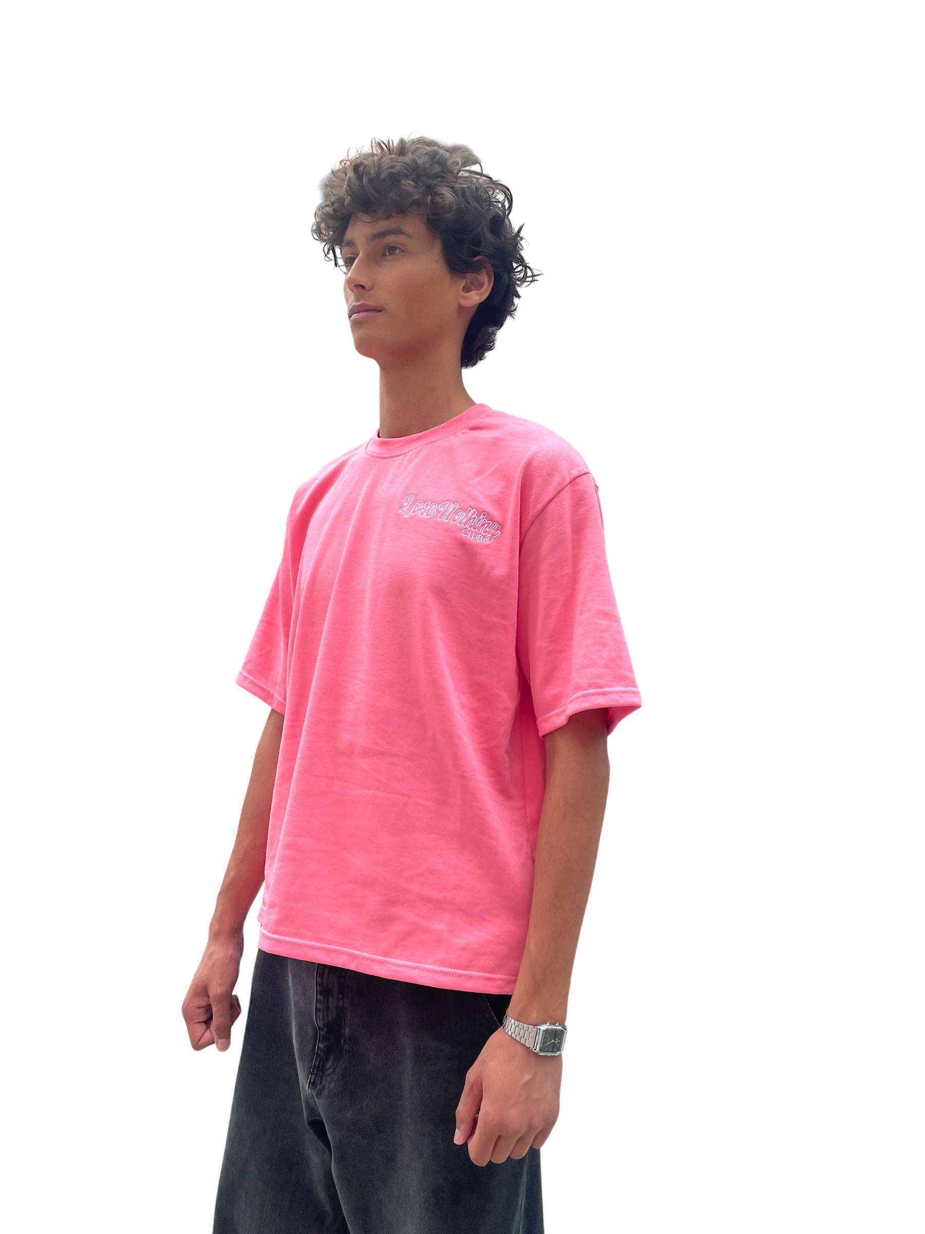 LNC OUTTA BOUNDS TEE PINK DARK BLUE