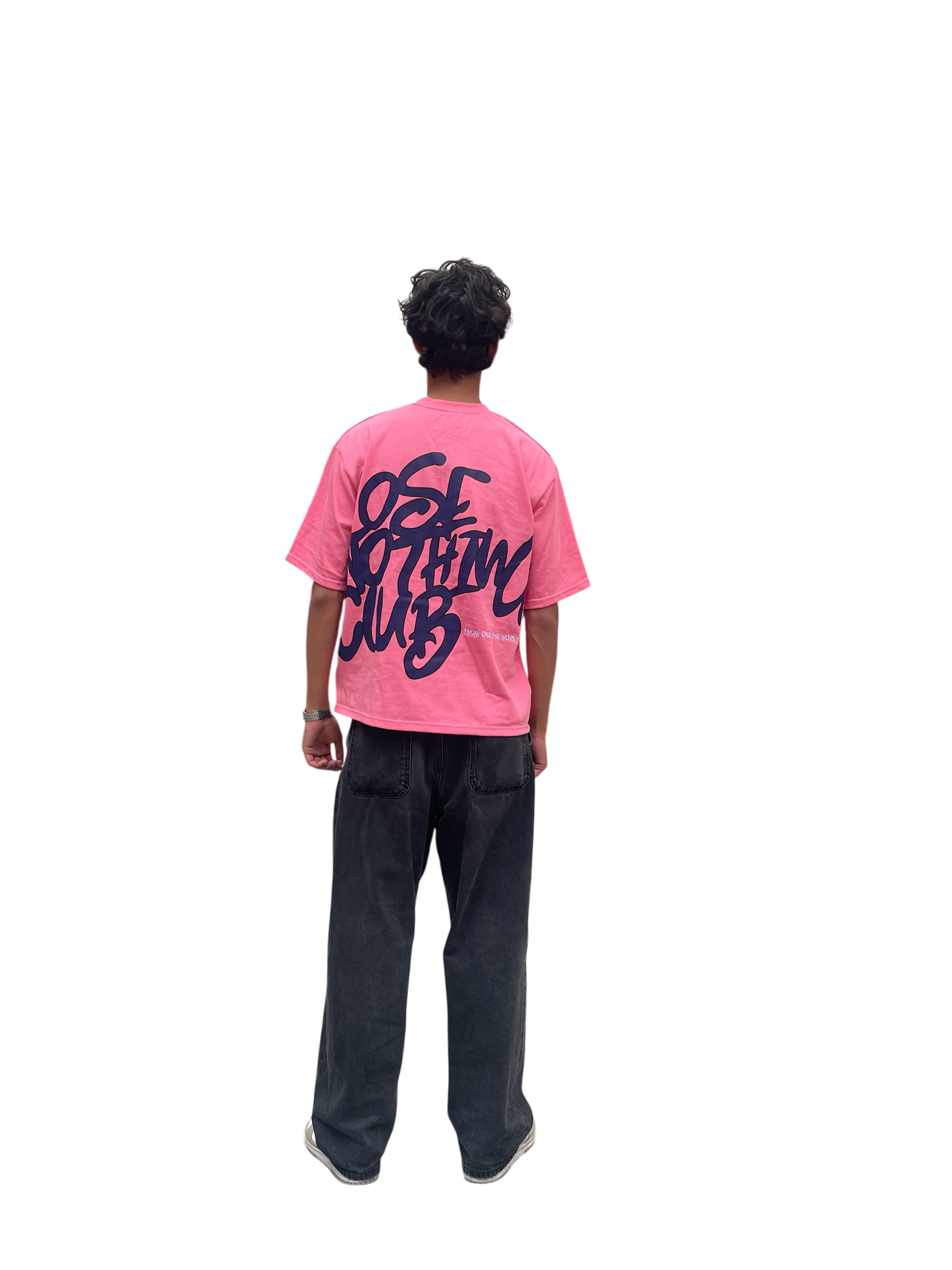 LNC OUTTA BOUNDS TEE PINK DARK BLUE