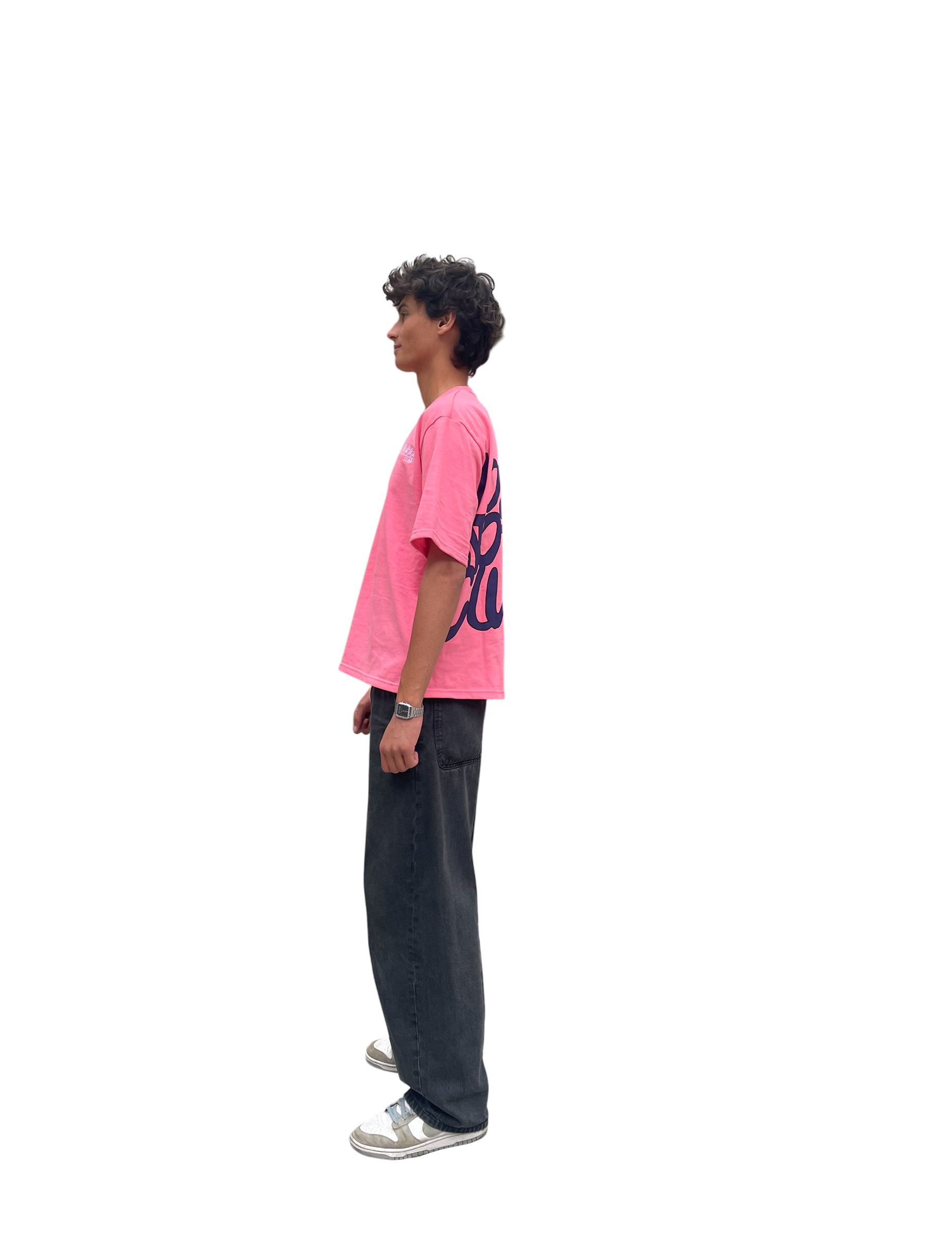 LNC OUTTA BOUNDS TEE PINK DARK BLUE