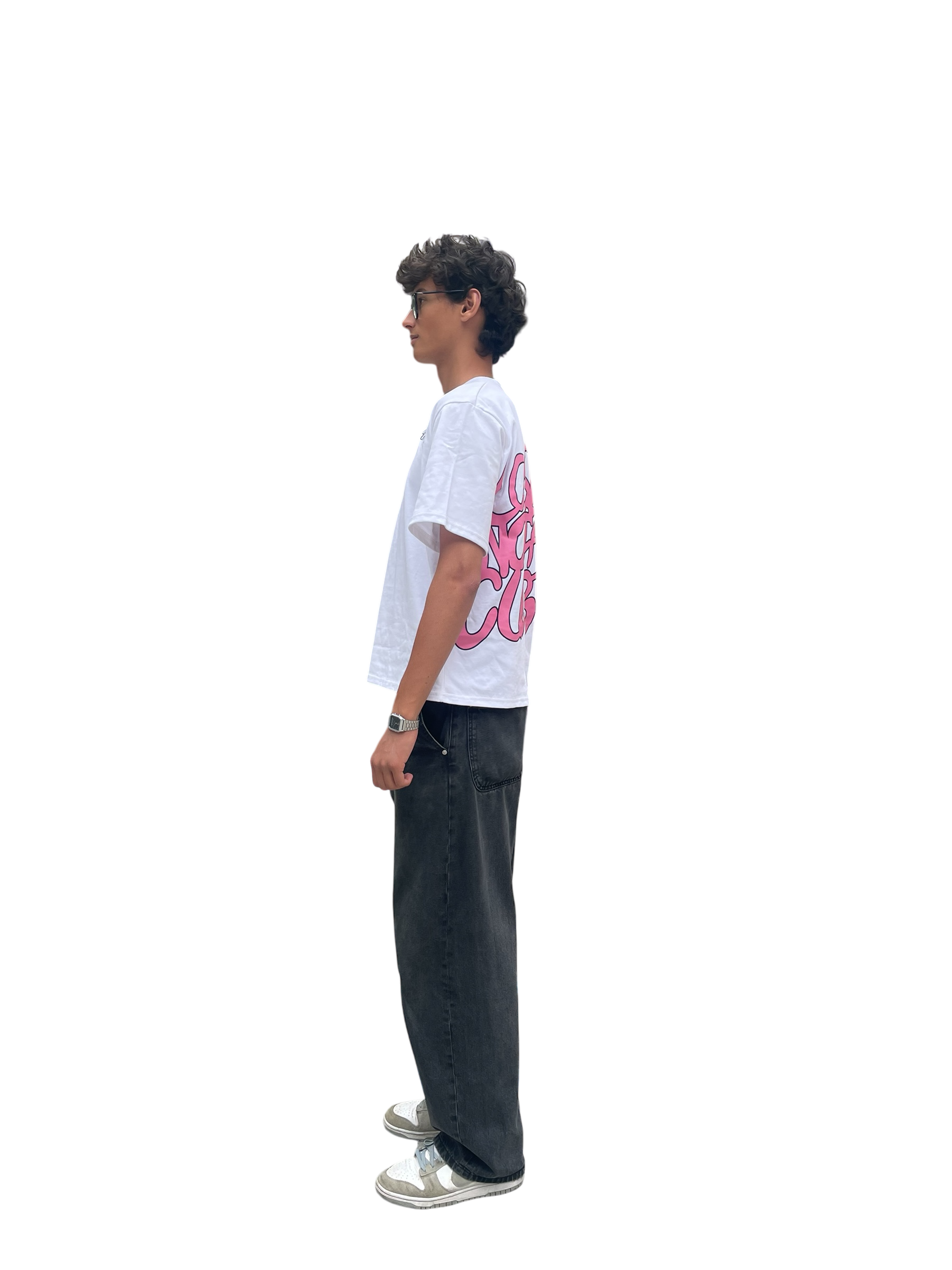 LNC OUTTA BOUNDS TEE WHITE PINK