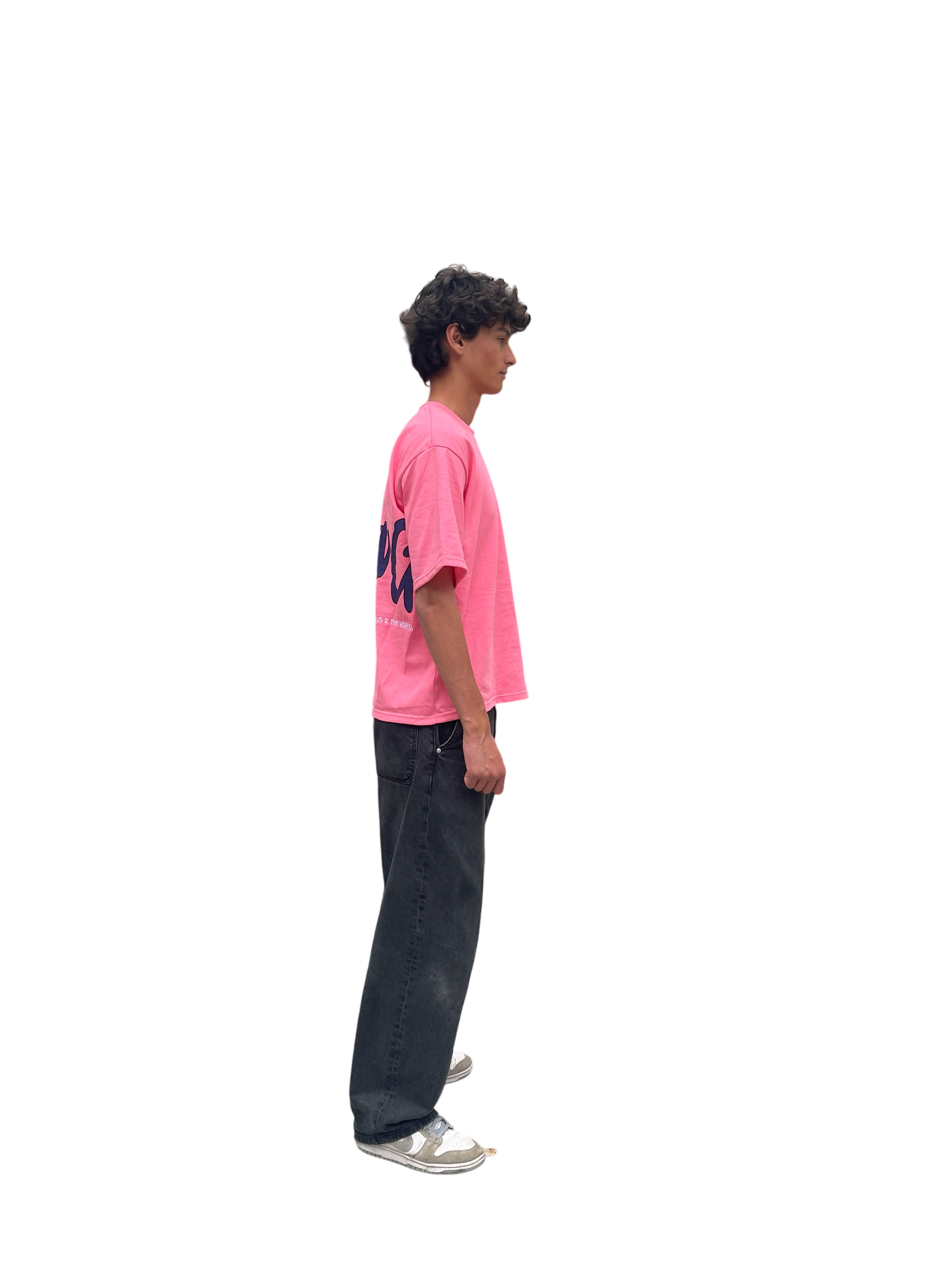 LNC OUTTA BOUNDS TEE PINK DARK BLUE