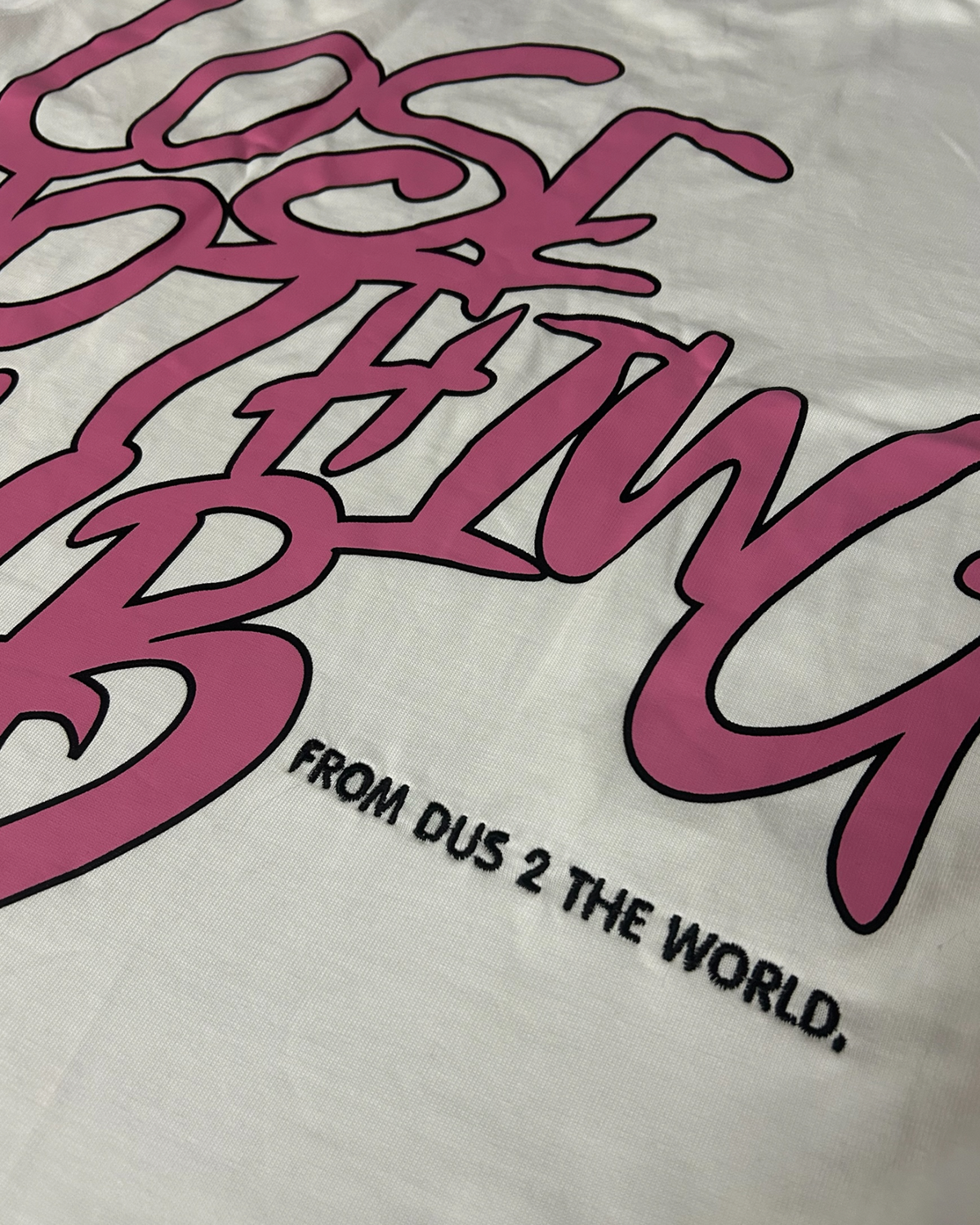 LNC OUTTA BOUNDS HEAVY TEE WHITE PINK