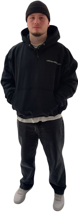 LNC TRAPPED HEAVY HOODIE BLACK