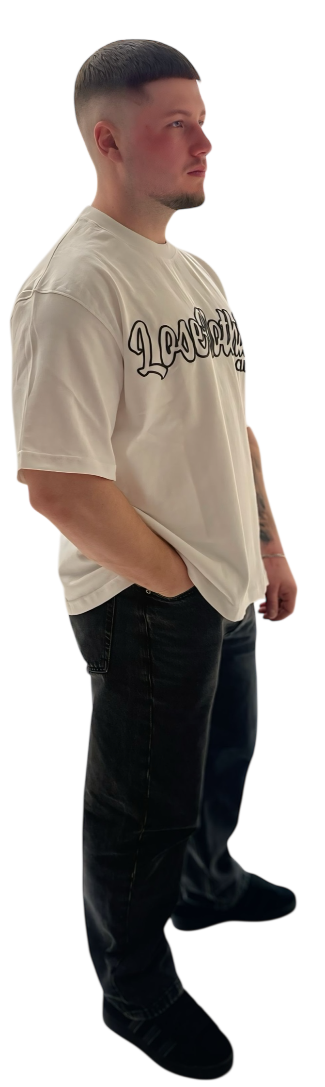 LNC LETTERING LOGO HEAVY TEE WHITE