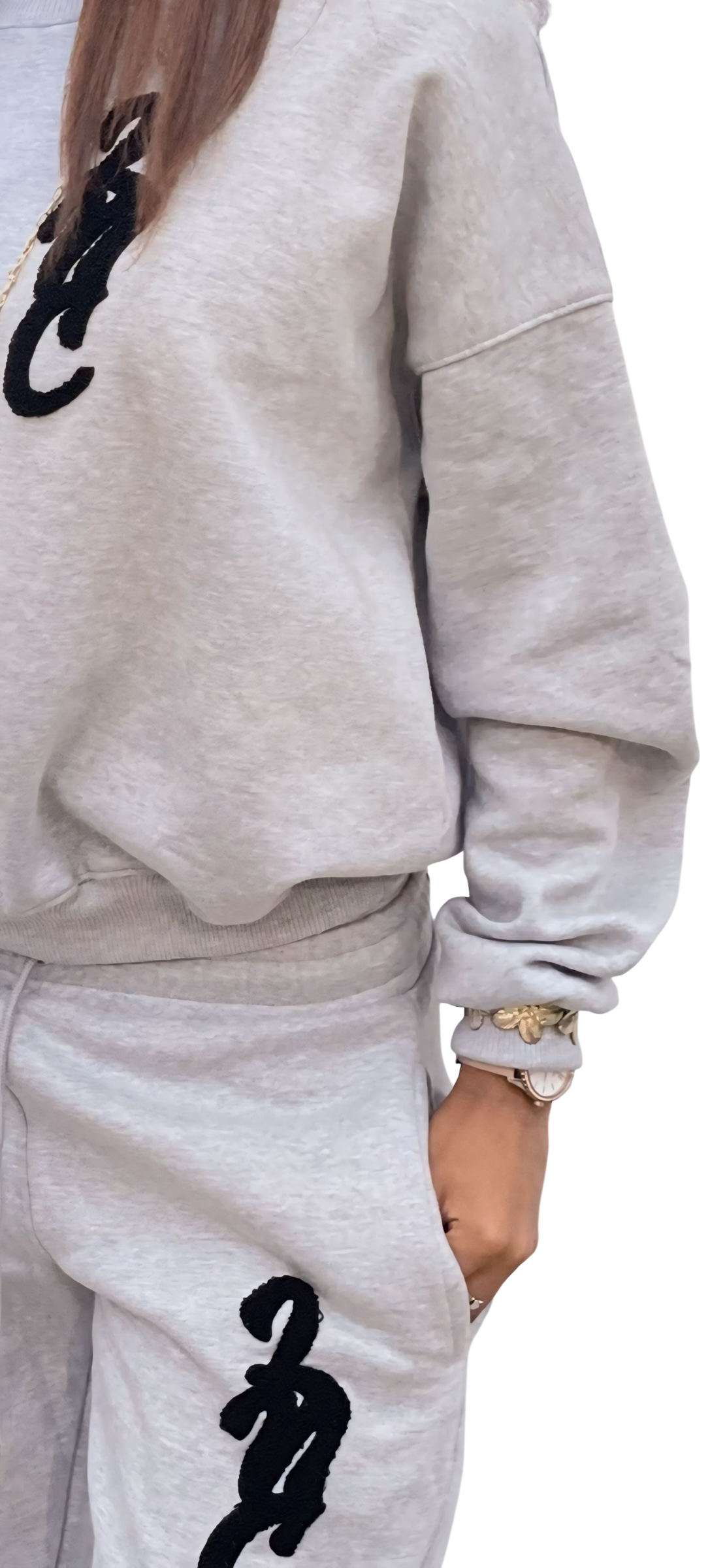 LNC SCRIPT HEAVY TRACKSUIT GREY