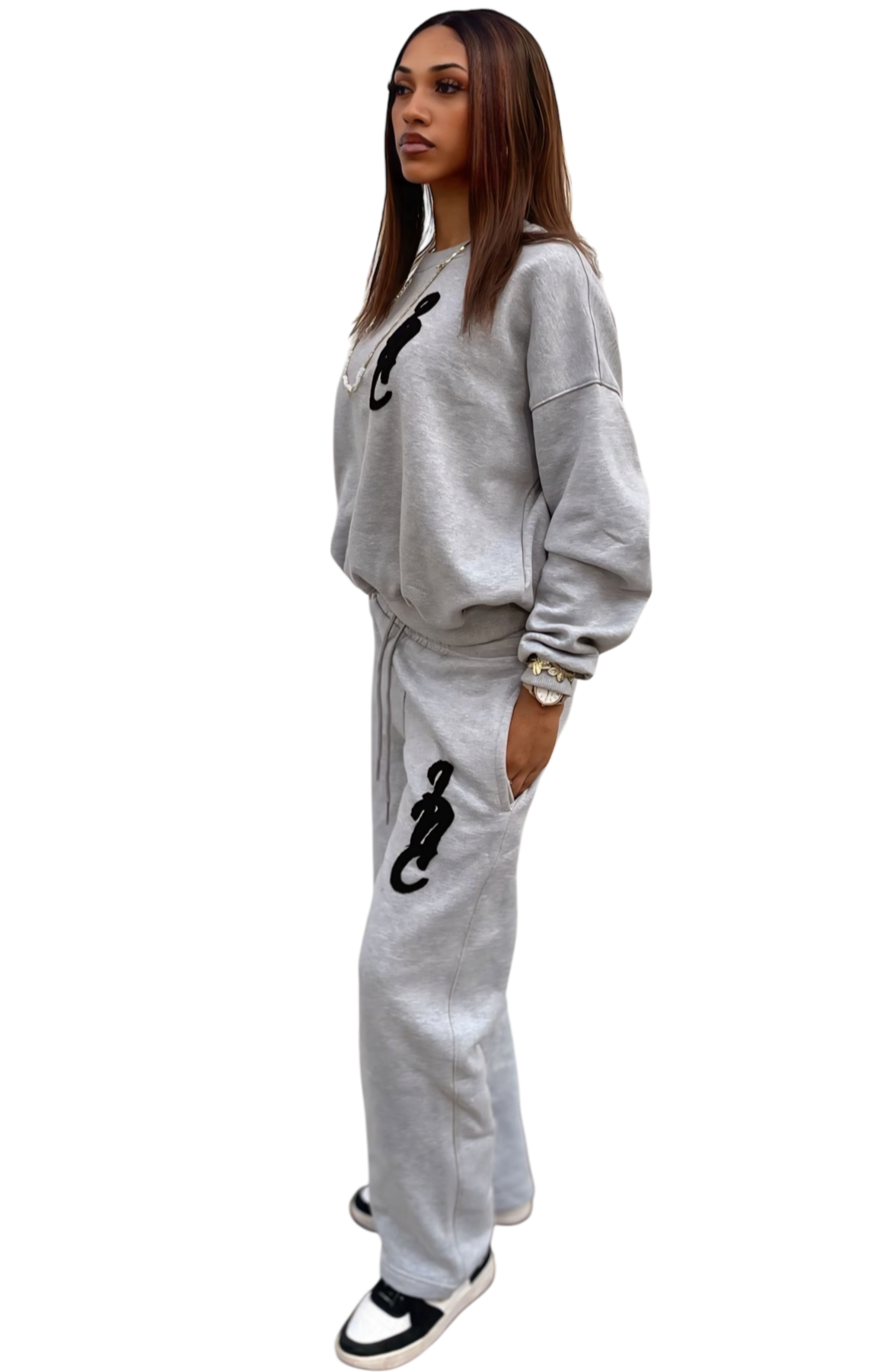 LNC SCRIPT HEAVY TRACKSUIT GREY