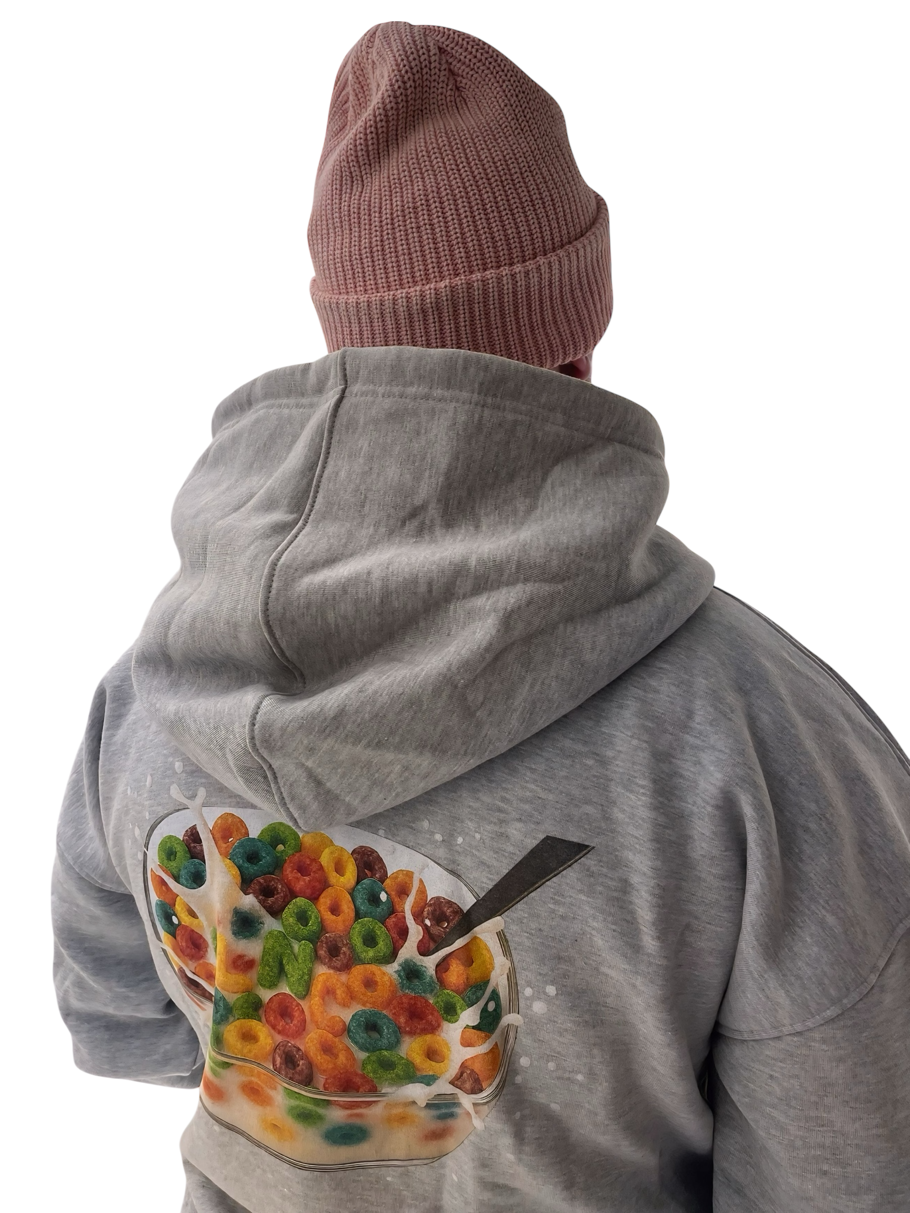 LNC BREAKFAST CLUB HEAVY ZIP HOODIE GREY