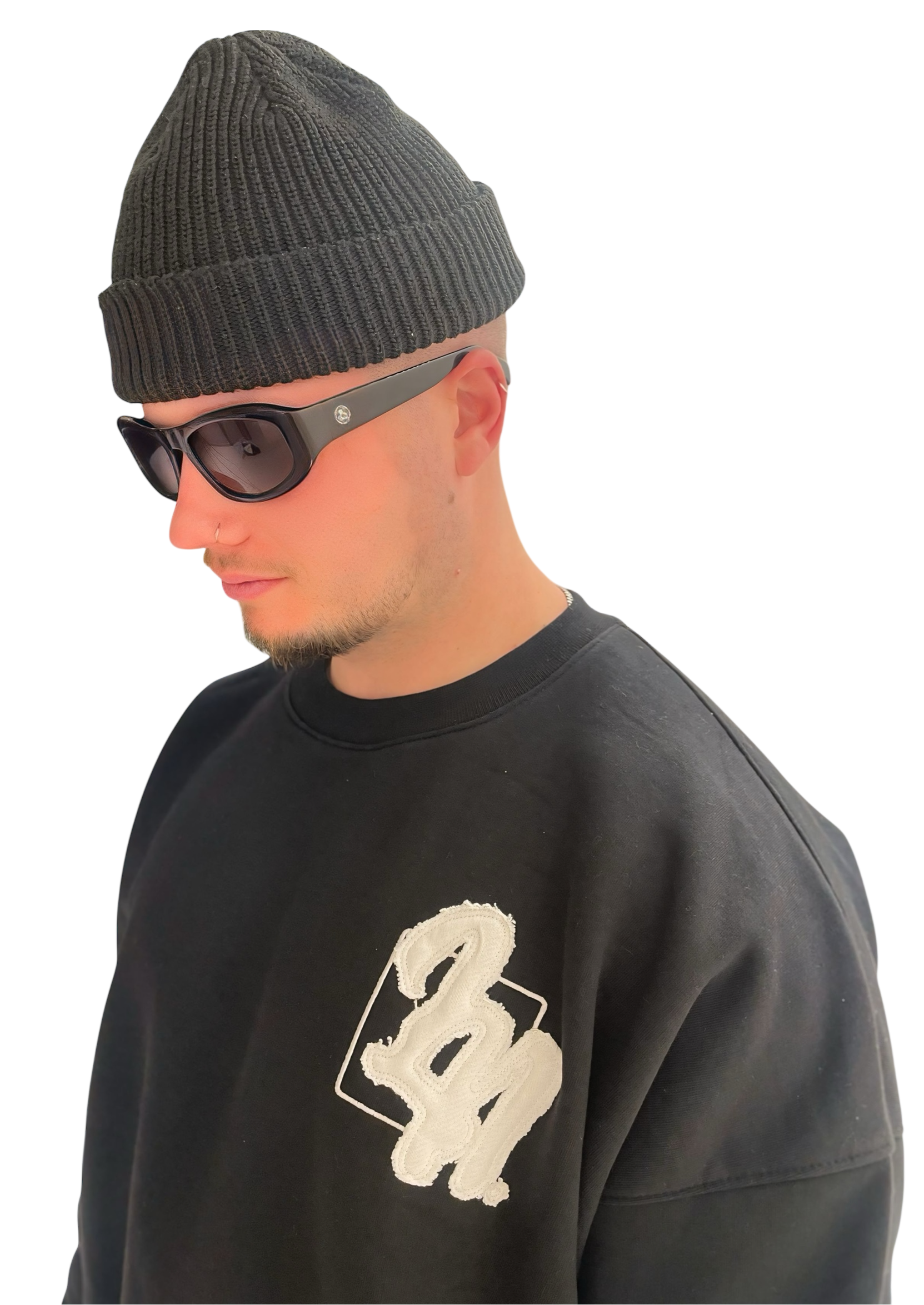 LNC ICONIC HEAVY SWEATER BLACK