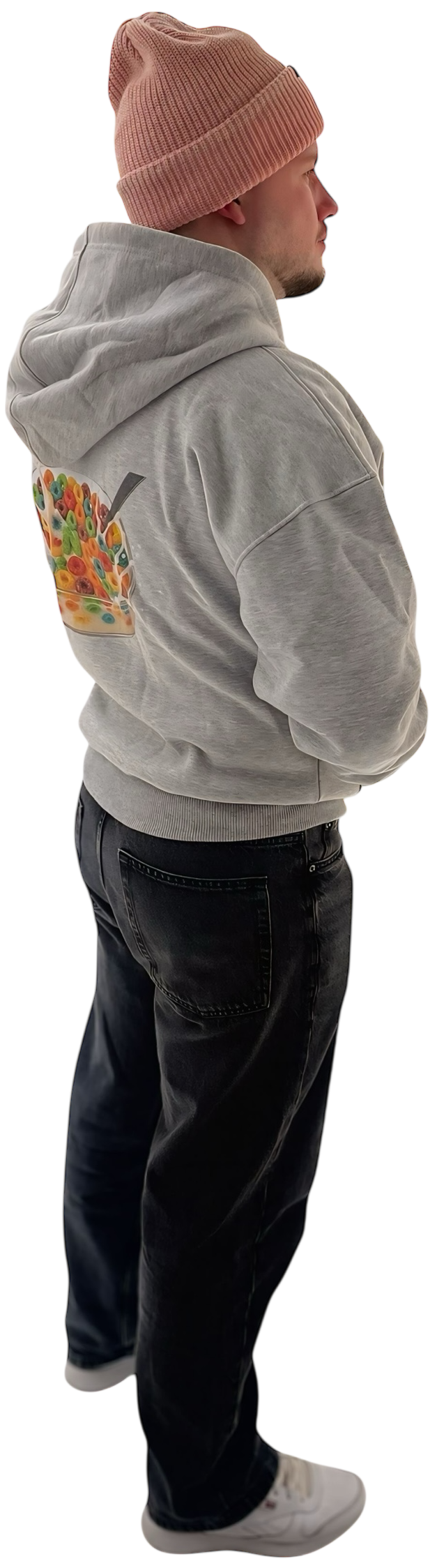 LNC BREAKFAST CLUB HEAVY ZIP HOODIE GREY