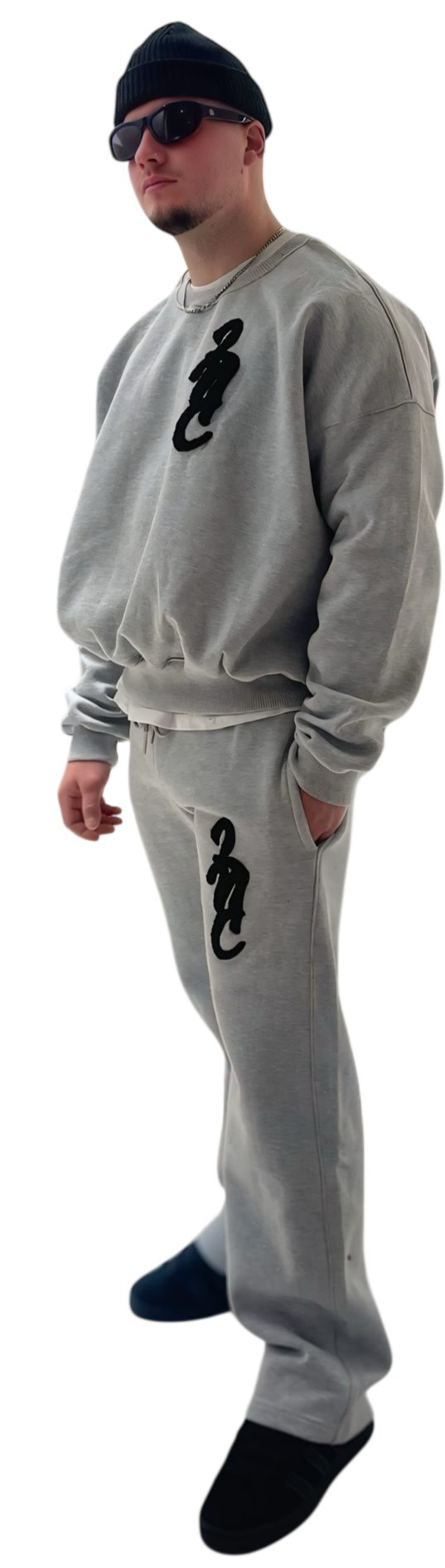 LNC SCRIPT HEAVY TRACKSUIT GREY