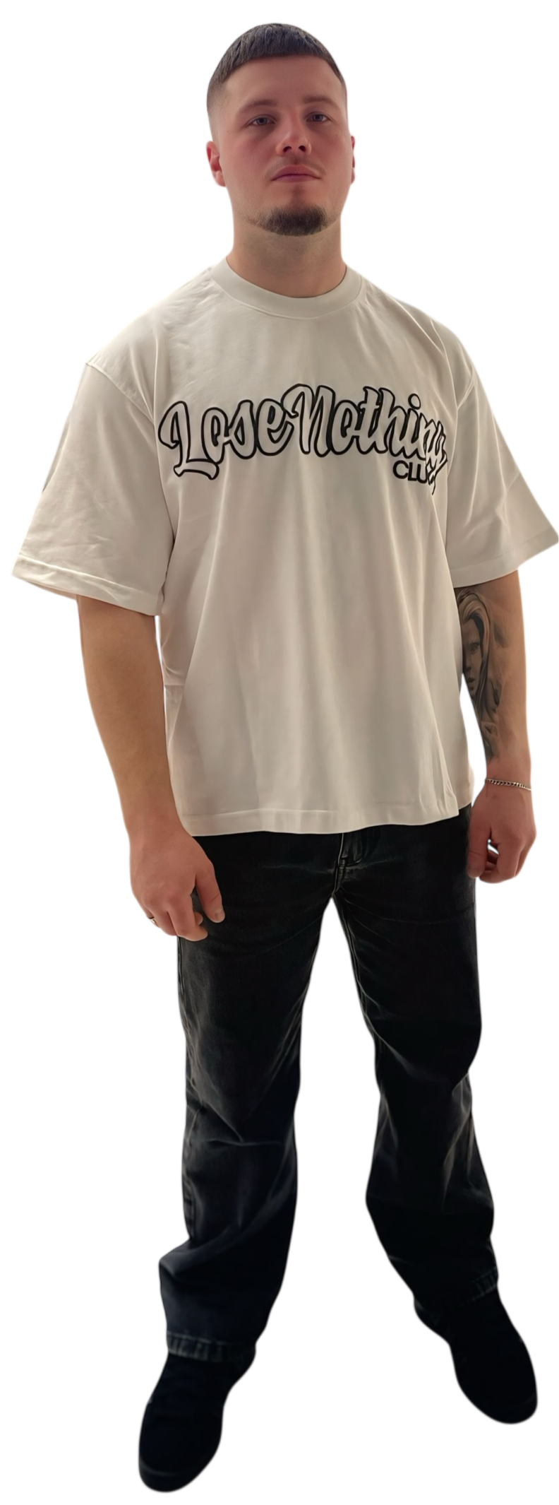 LNC LETTERING LOGO HEAVY TEE WHITE