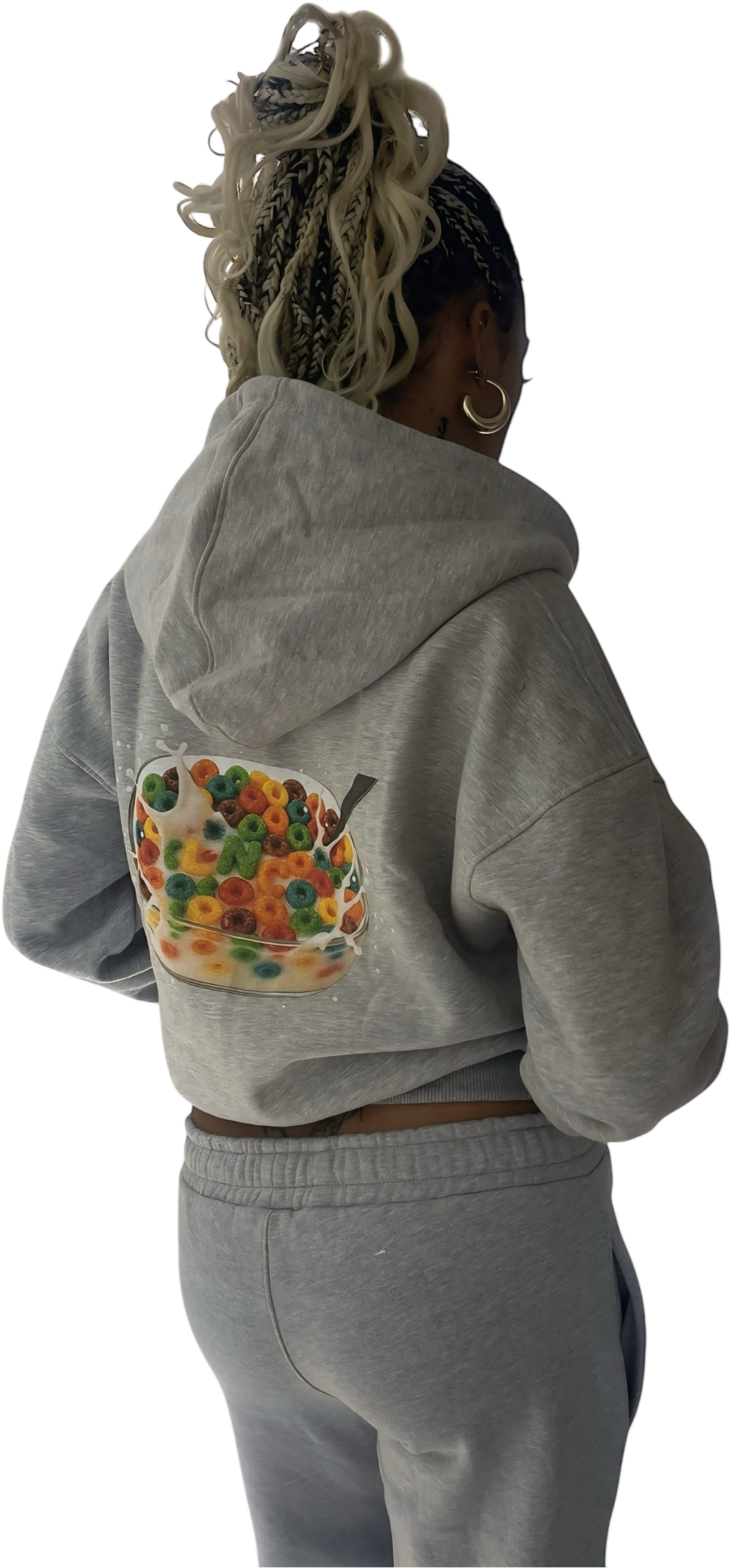LNC BREAKFAST CLUB HEAVY ZIP HOODIE GREY
