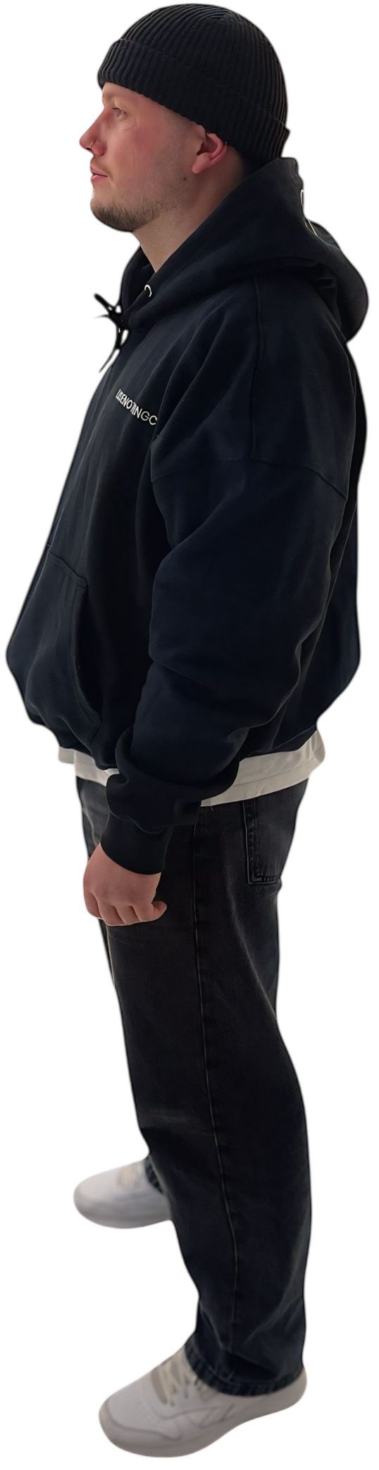 LNC TRAPPED HEAVY HOODIE BLACK