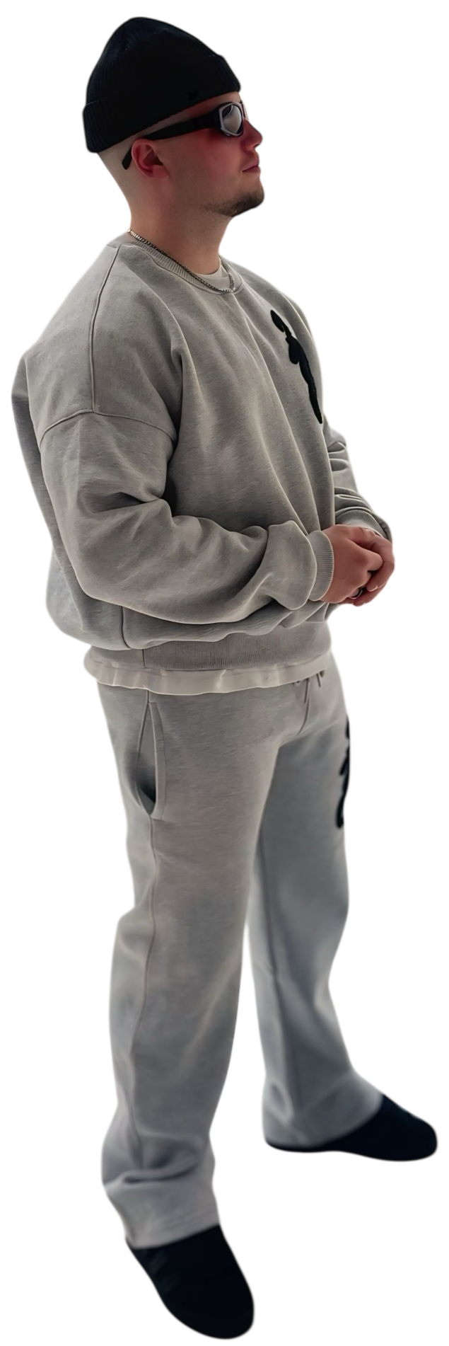 LNC SCRIPT HEAVY TRACKSUIT GREY