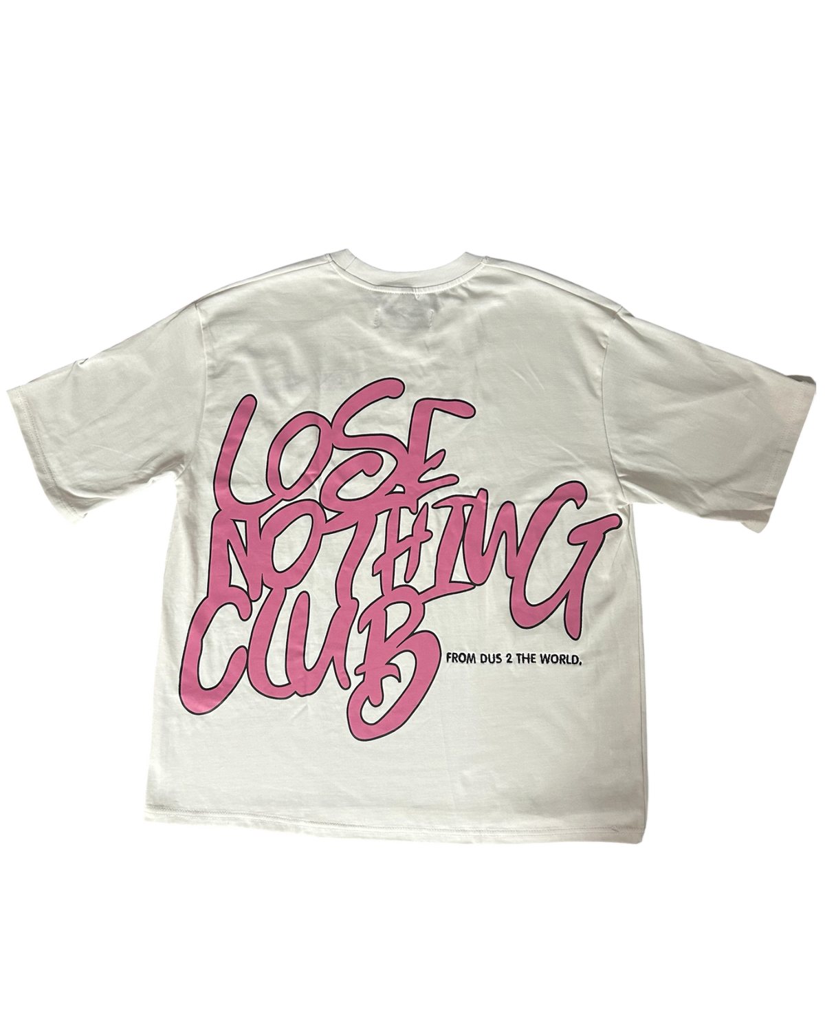 LNC OUTTA BOUNDS HEAVY TEE WHITE PINK