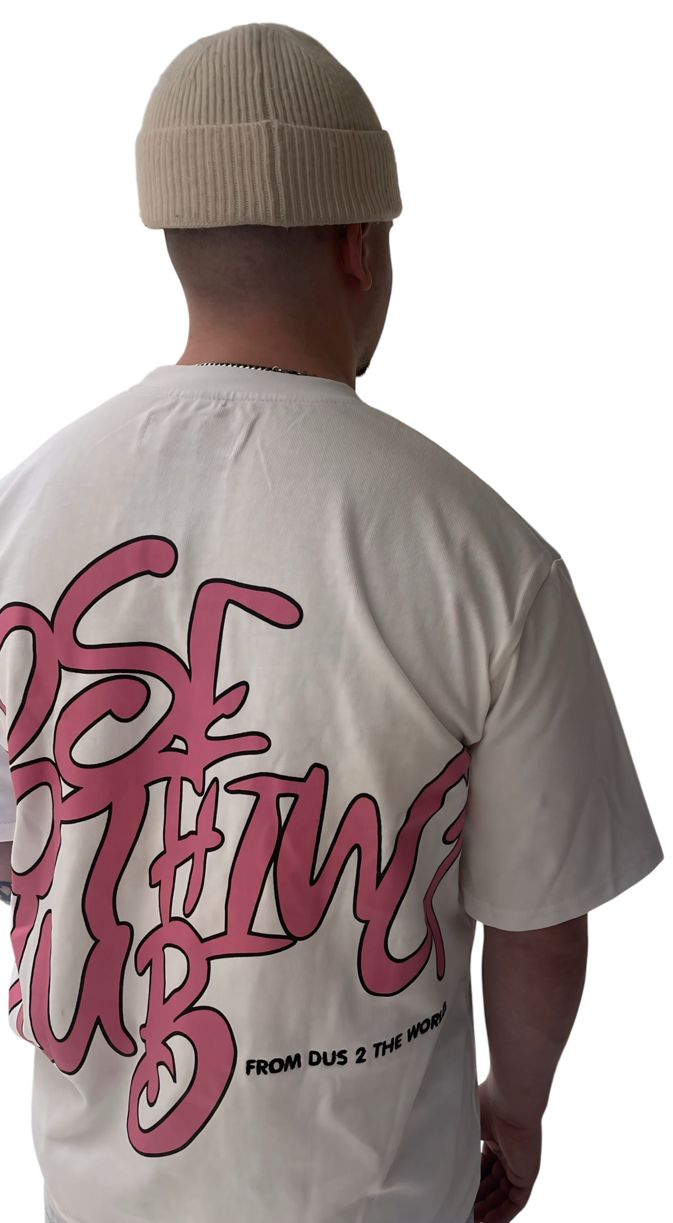 LNC OUTTA BOUNDS HEAVY TEE WHITE PINK