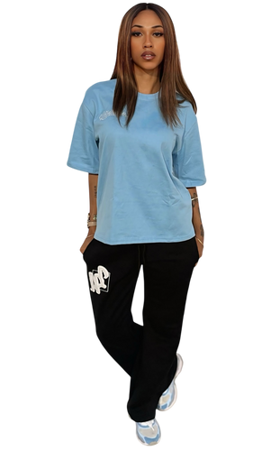 LNC OUTTA BOUNDS HEAVY TEE BLUE WHITE