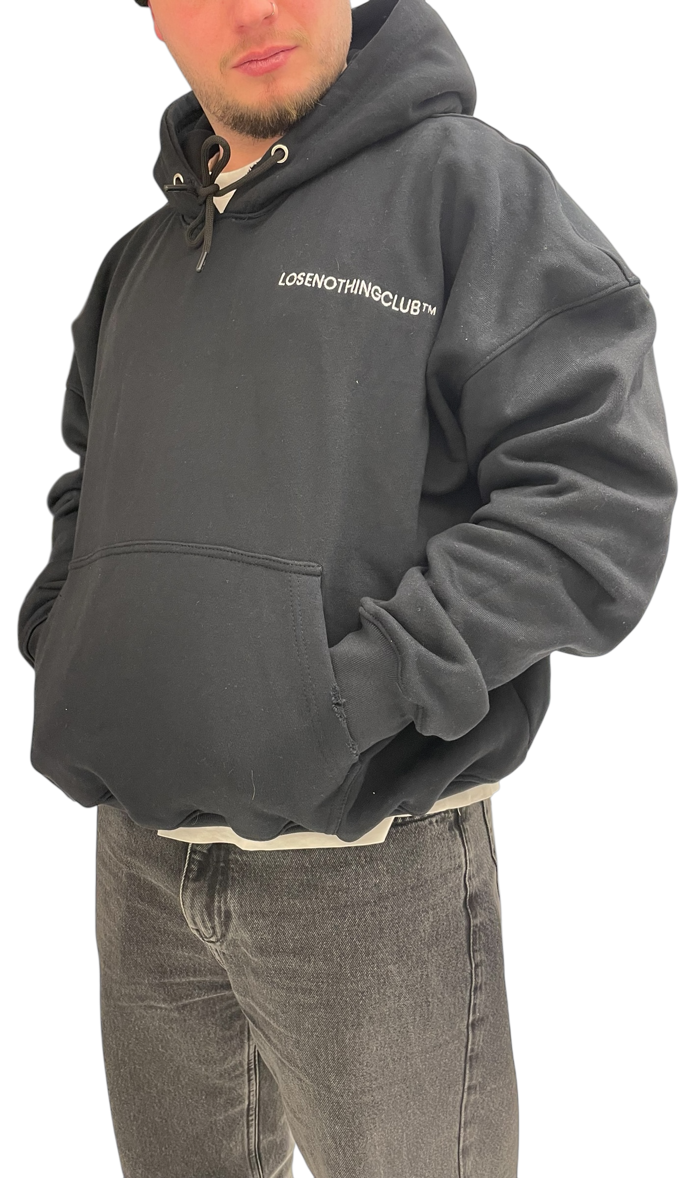 LNC TRAPPED HEAVY HOODIE BLACK