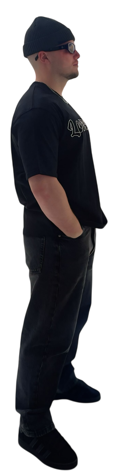 LNC LETTERING LOGO HEAVY TEE BLACK