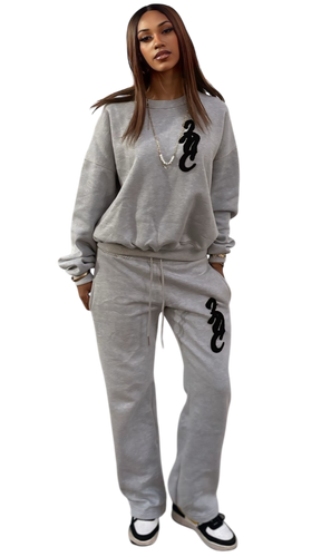 LNC SCRIPT HEAVY TRACKSUIT GREY
