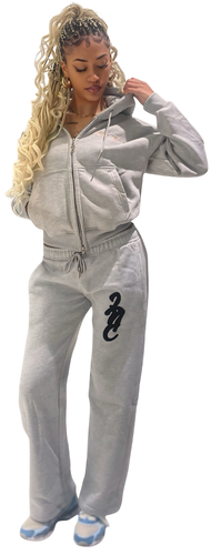 LNC BREAKFAST CLUB HEAVY ZIP HOODIE GREY