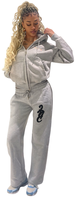 LNC BREAKFAST CLUB HEAVY ZIP HOODIE GREY